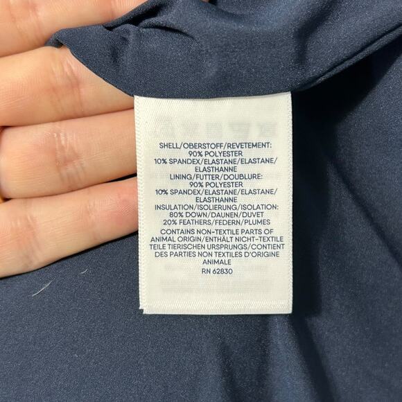 Lands' End Max 600 Down Puffer Jacket NWT Men's Sz L Blue Colorblock Streetwear - Picture 7 of 9